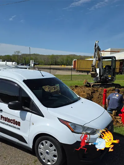 1977 gate valve removed during fire system upgrade